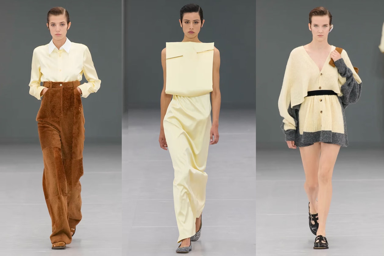 butter yellow colour fashion runway show jacquemus bottega paloma wool leather gigi hadid 