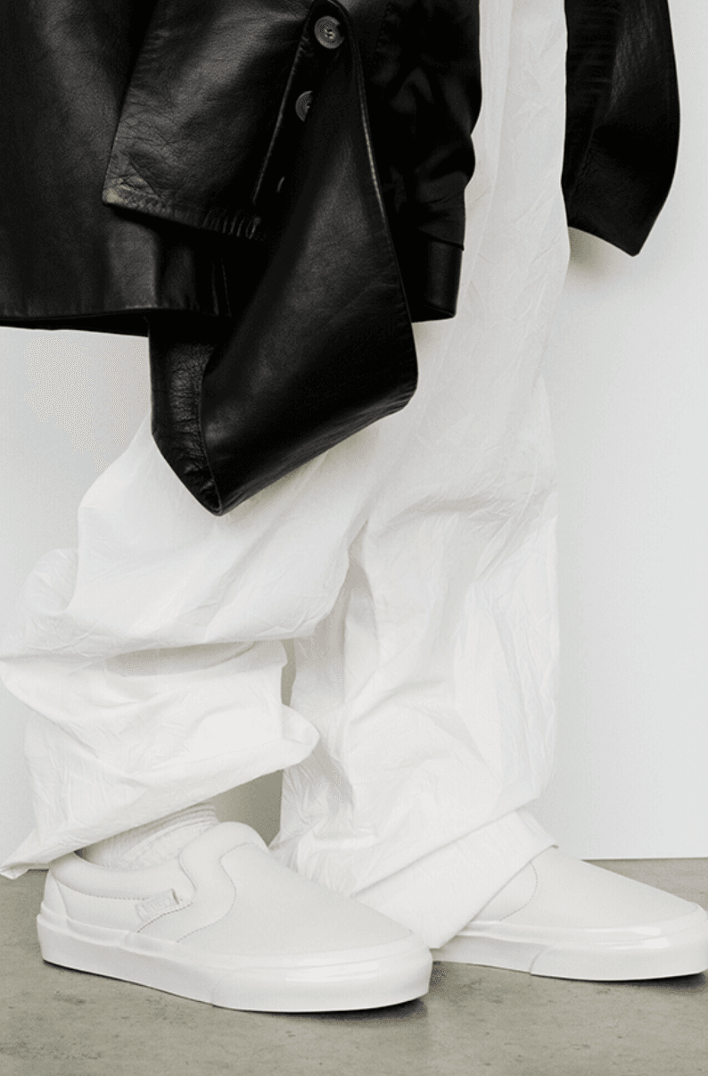 vans proenza schouler slip on shoes beige white black