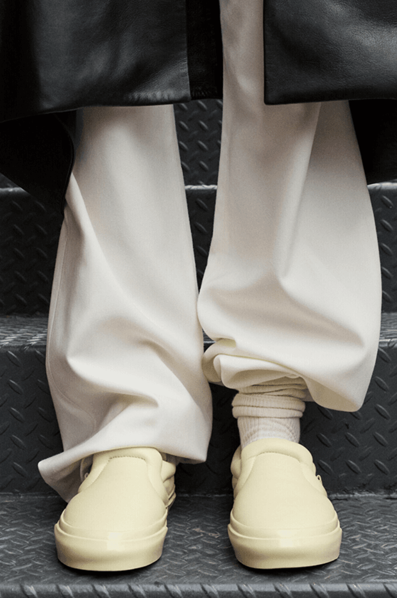 vans proenza schouler slip on shoes beige white black