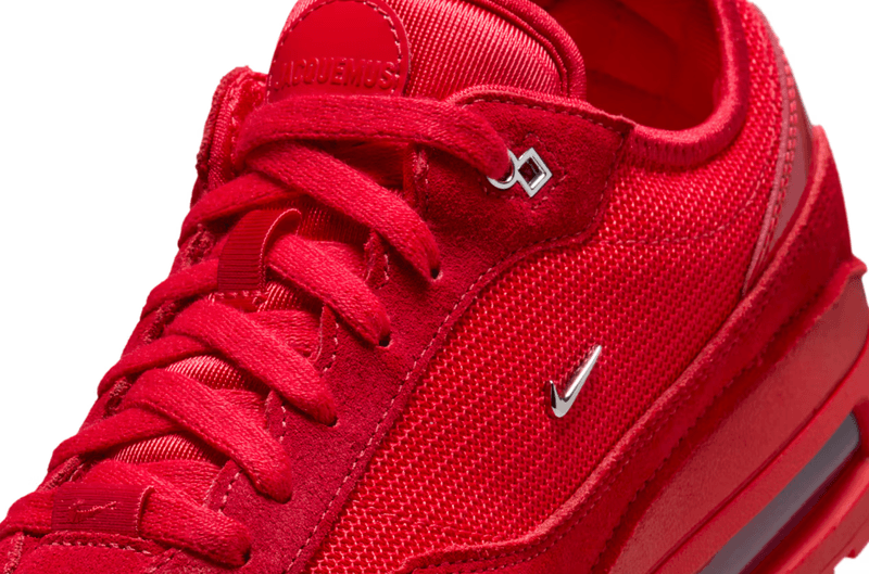 jacquemus nike air max shoes sneakers silver red white