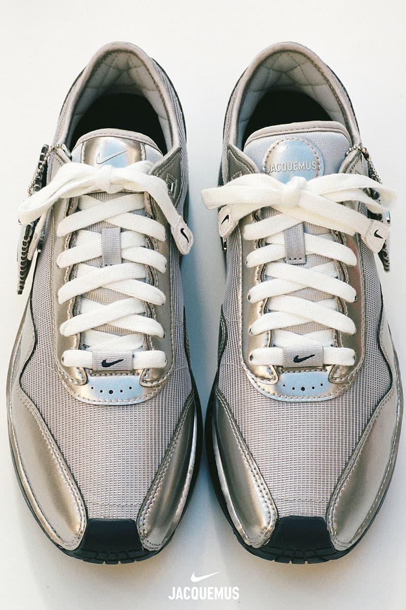 jacquemus nike air max shoes sneakers silver red white