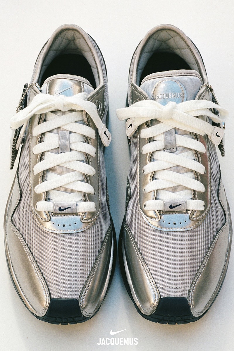 jacquemus nike air max shoes sneakers silver red white