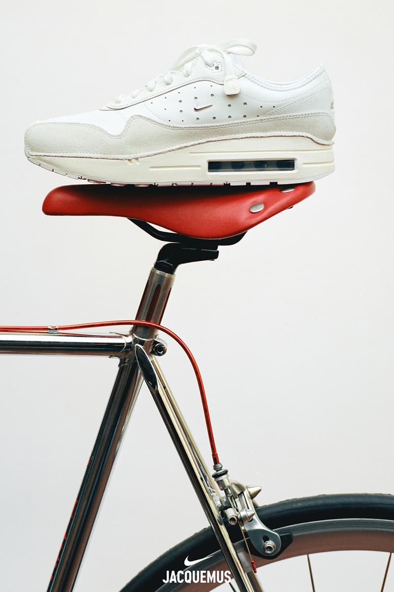 jacquemus nike air max shoes sneakers silver red white