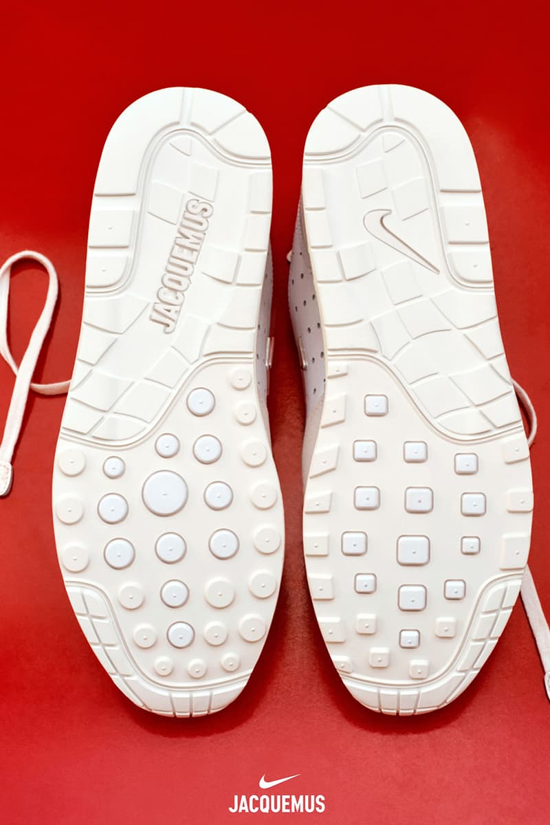 jacquemus nike air max shoes sneakers silver red white