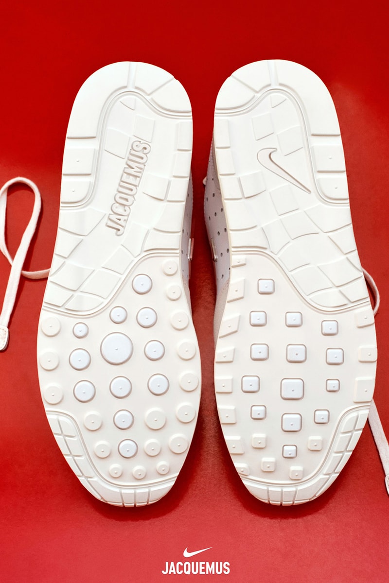 jacquemus nike air max shoes sneakers silver red white