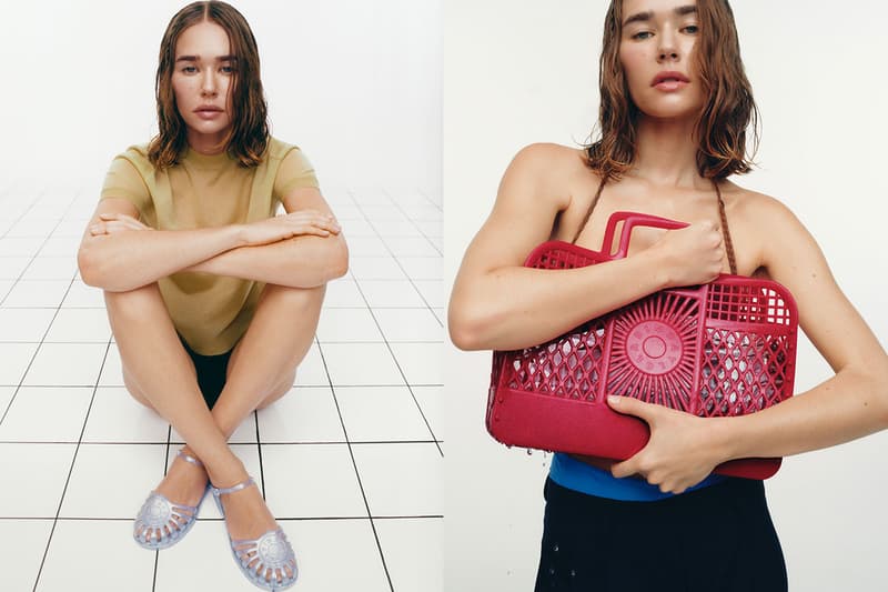 bimba y lola melissa bags woman plastic shopper green pink blue