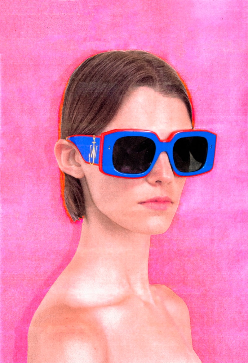 jw anderson sunglasses glasses fur case people faces