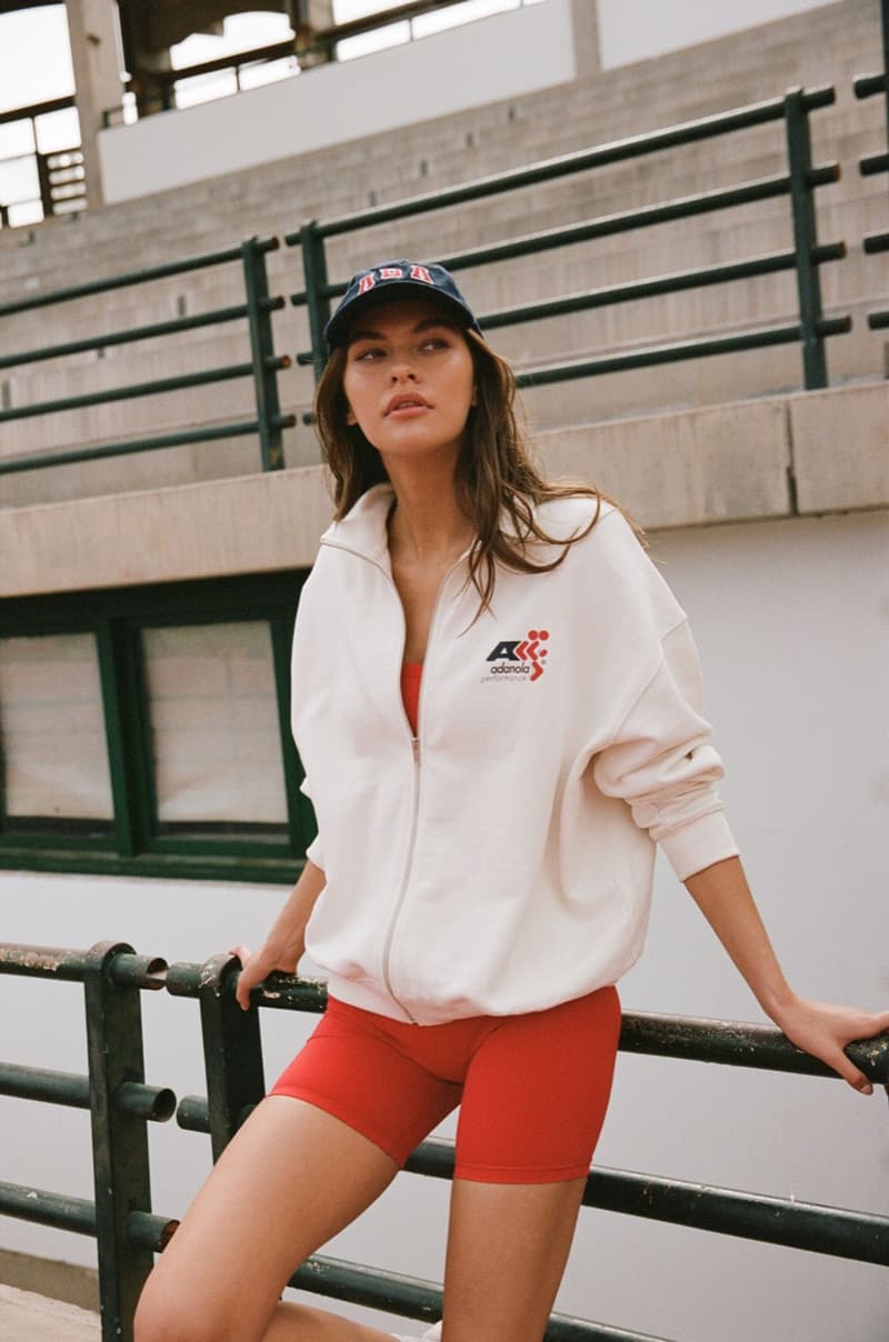 adanola swimwear red bikini girls models beach water sea