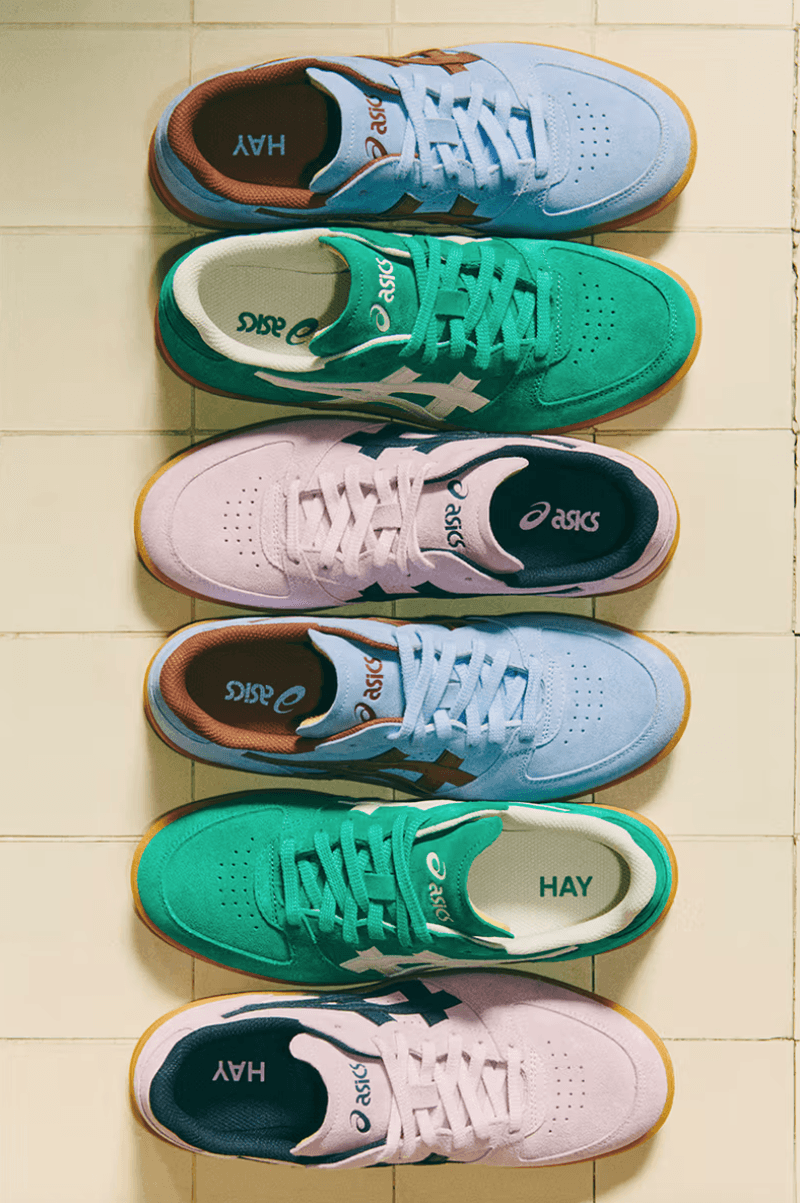 asics hay sneakers color green blue pink shoes design copenhagen