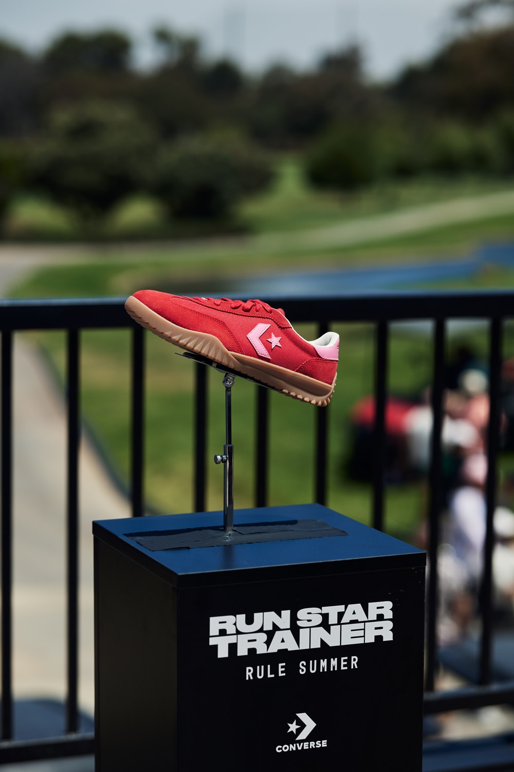 converse hypegolf invitational run star trainer event activation los angeles huntington beach 2024 golf sneakers suede 
