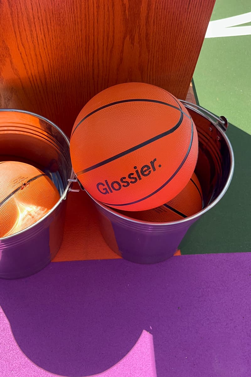 glossier basketball court refurbishment new york city public park cathy engelbert commissioner beauty influencers women athletes natural beauty