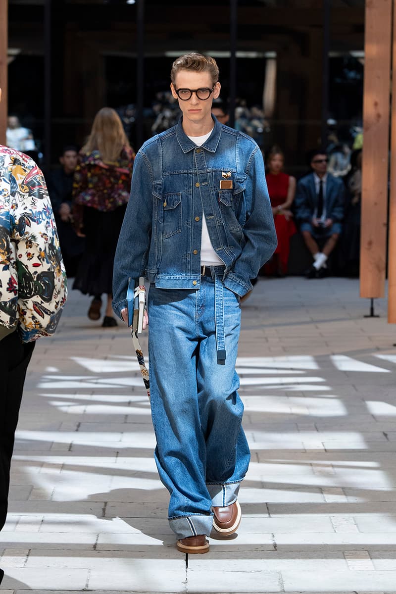 levi's sacai spring/summer 2025 preview paris fashion week collaboration denim 