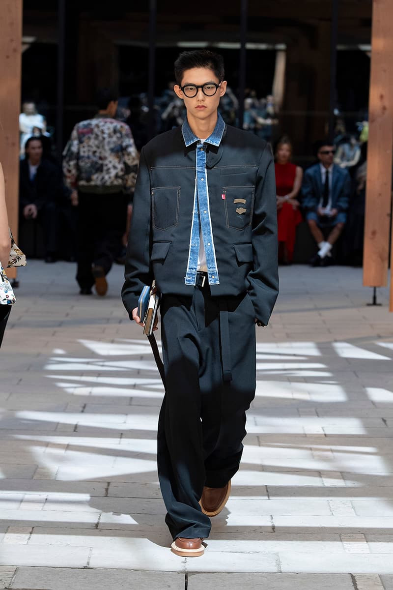 levi's sacai spring/summer 2025 preview paris fashion week collaboration denim 