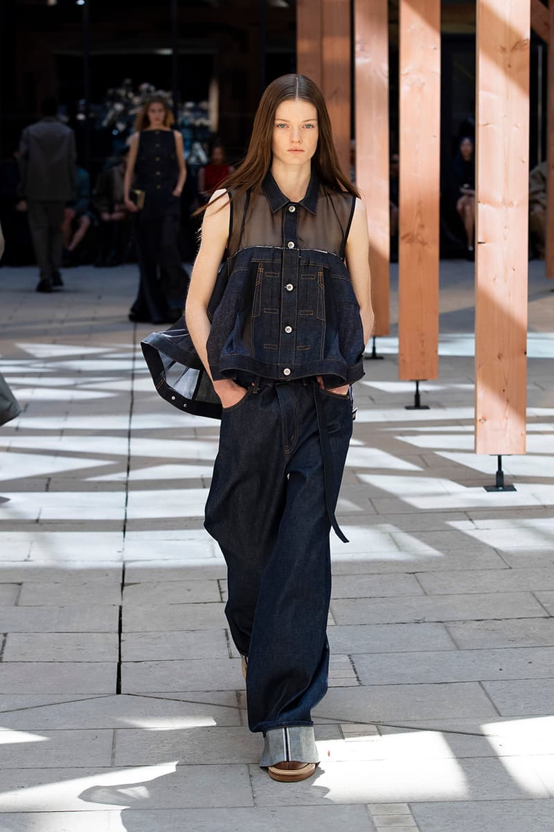 levi's sacai spring/summer 2025 preview paris fashion week collaboration denim 