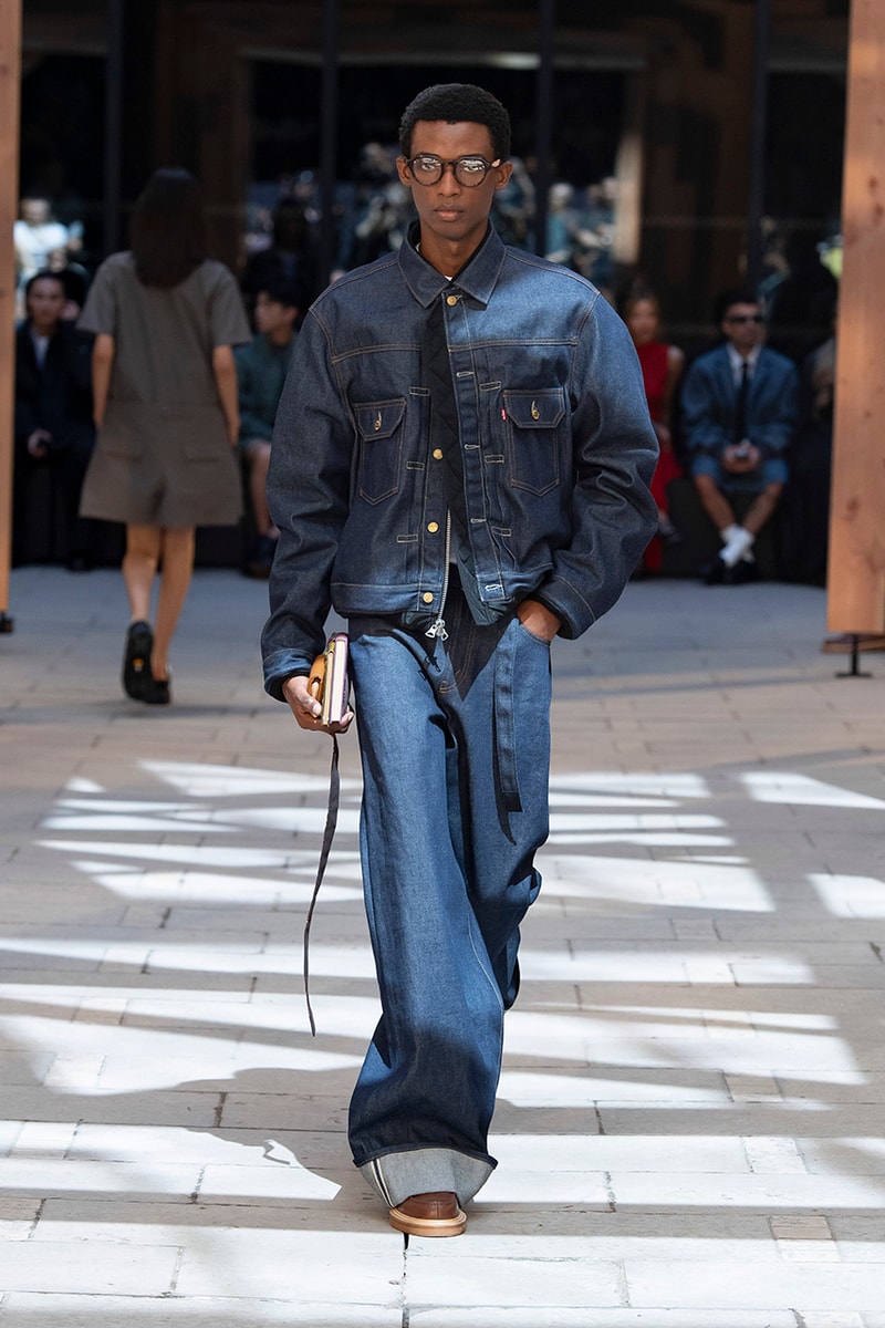 levi's sacai spring/summer 2025 preview paris fashion week collaboration denim 