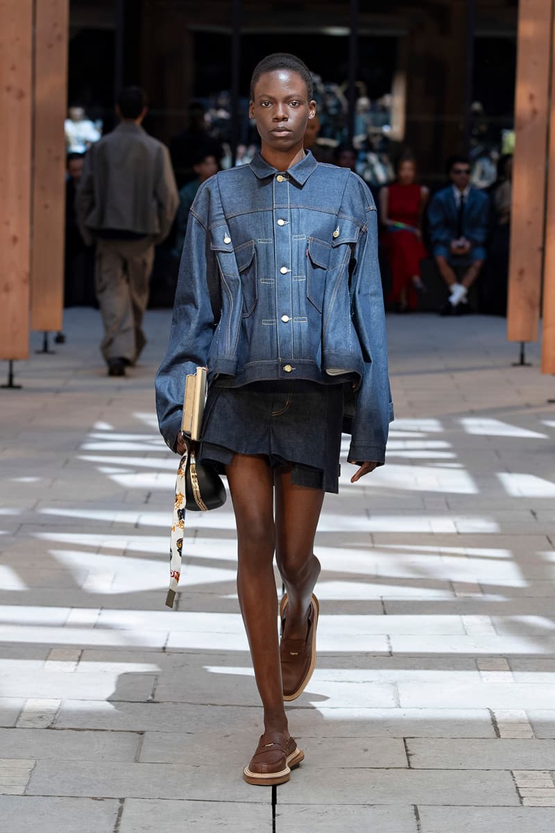 levi's sacai spring/summer 2025 preview paris fashion week collaboration denim 