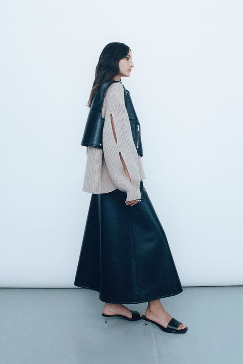 nanushka resort 2025 collection "refastened" Sandra Sándor upcycling dresses pants apparel 