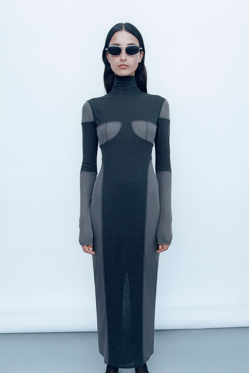 nanushka resort 2025 collection "refastened" Sandra Sándor upcycling dresses pants apparel 