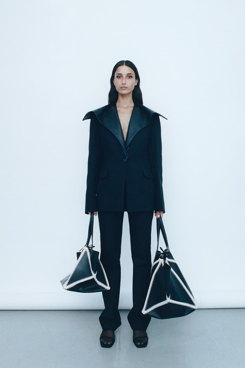 nanushka resort 2025 collection "refastened" Sandra Sándor upcycling dresses pants apparel 