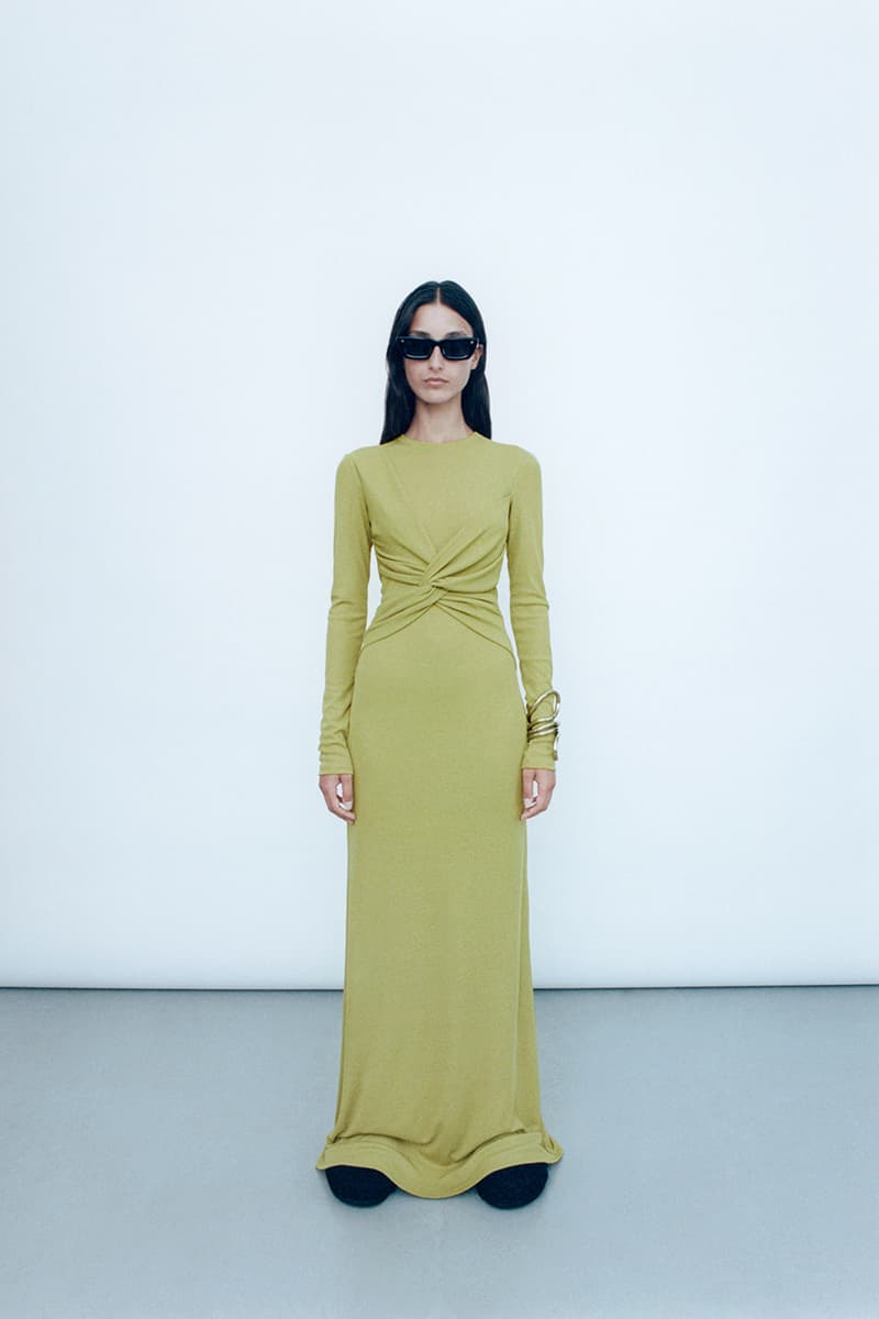 nanushka resort 2025 collection "refastened" Sandra Sándor upcycling dresses pants apparel 