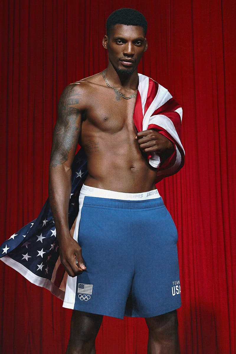 skims olympics 2024 paralympics team usa loungewear underwear swimwear