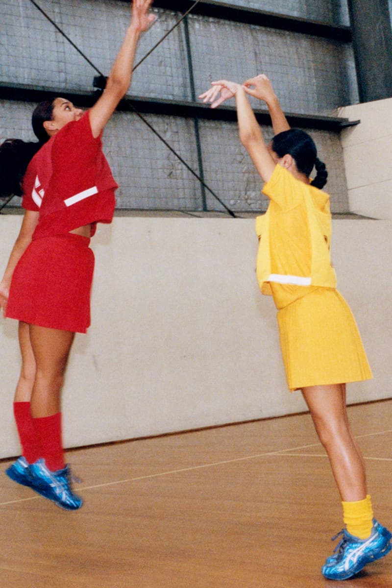 asics kiko kostadinov sneakers trainers netball girls sports hall playing