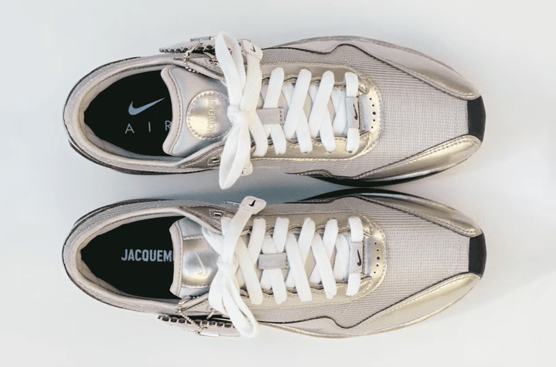 jacquemus nike sportswear clothing swoosh bags navy blue red tops skirts zip woman model