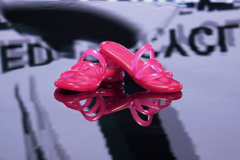 melissa telfar shopper bag jelly sandals shoes translucent pink yellow