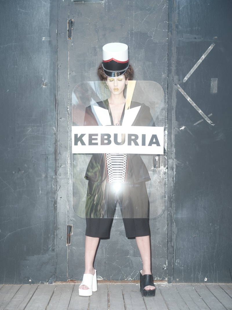 georgian brand keburia women protest government hair dresses