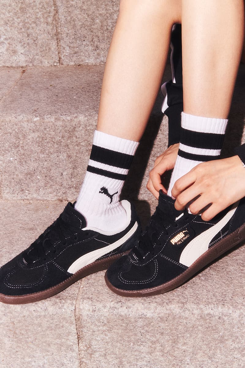 blackpink rose kpop girl puma palermo shoe sneaker 