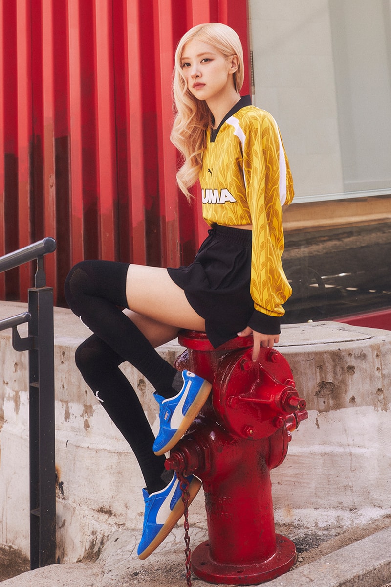 blackpink rose kpop girl puma palermo shoe sneaker 