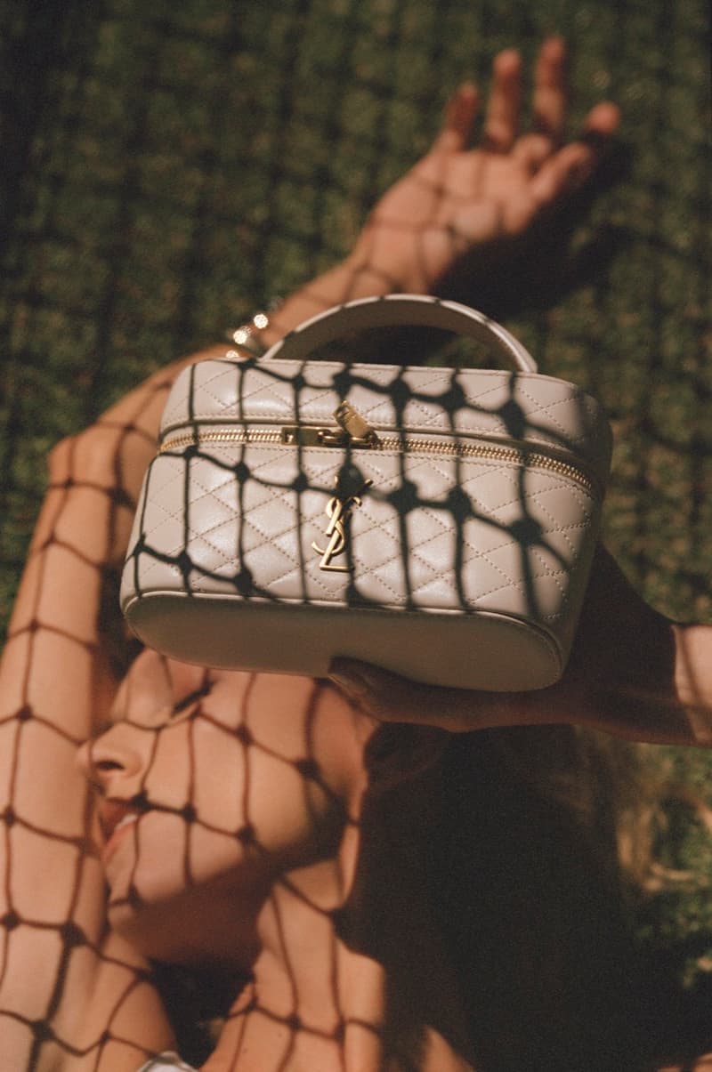 saint laurent tan lines beach woman. chip cone summer bikini water sea