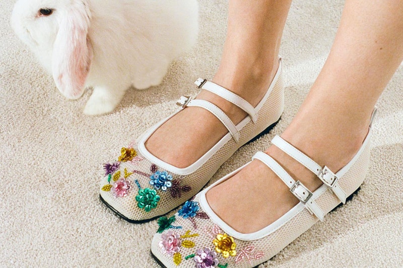 mesh slippers china chinese shoes fashion trend flowers beaded 