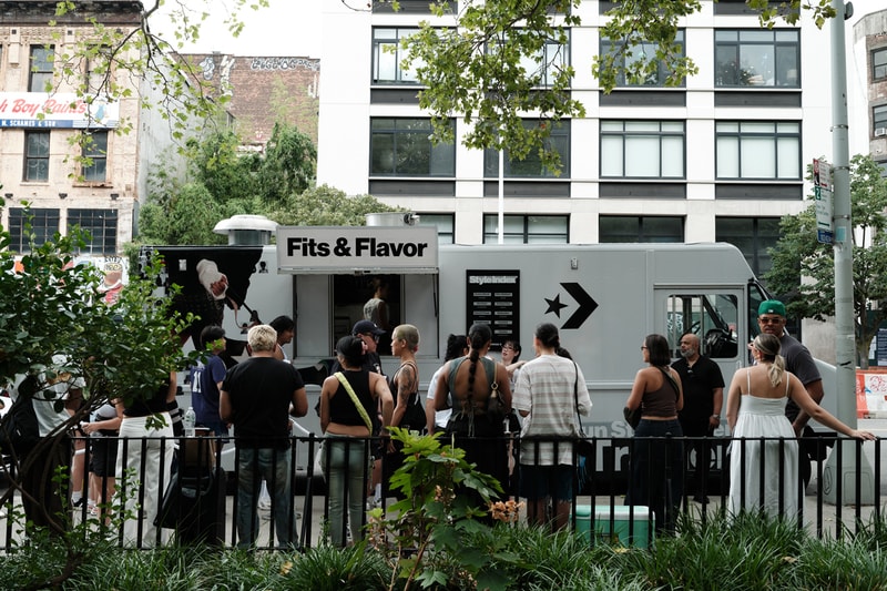converse hypebae new york city event run star trainer pop-up dimes square washington square park collectible zine 