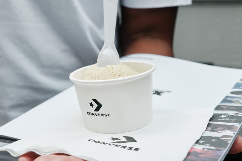 converse hypebae new york city event run star trainer pop-up dimes square washington square park collectible zine 