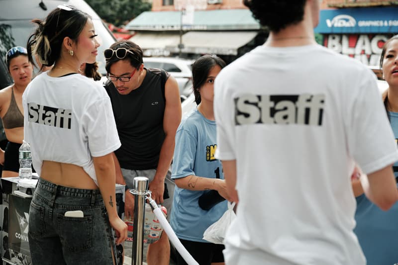 converse hypebae new york city event run star trainer pop-up dimes square washington square park collectible zine 