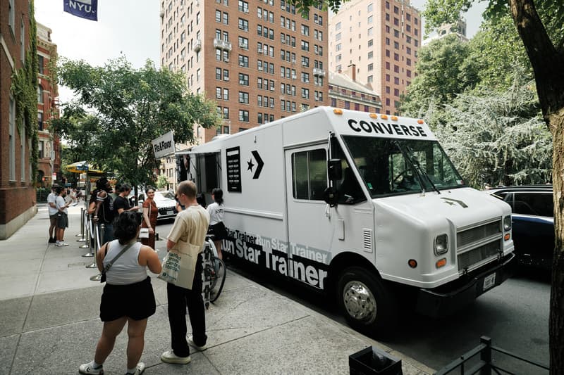converse hypebae new york city event run star trainer pop-up dimes square washington square park collectible zine 