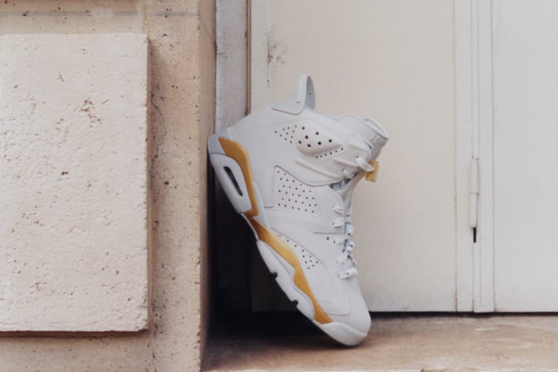 jordan brand michael jordan air jordan 4 wet cement air jordan 6 retro pearl paris olympics 2024 fa2024 capsule collection tops shorts knitwear sneaker release july august basketball sports style parisian 