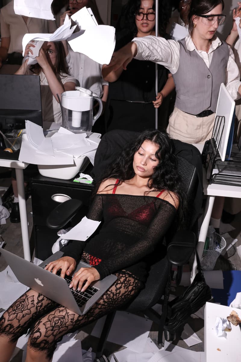 miista rage room new york store girls papers breaking computers smashing