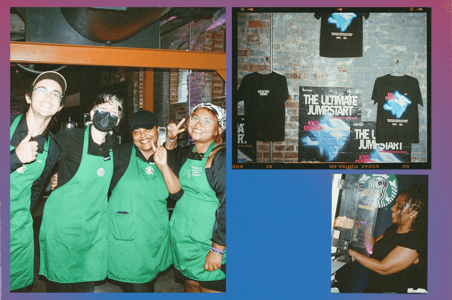 starbucks iced energy drinks atlanta event ultimate jumpstart experience 2024 blu de tiger launch party melon burst tropical citrus