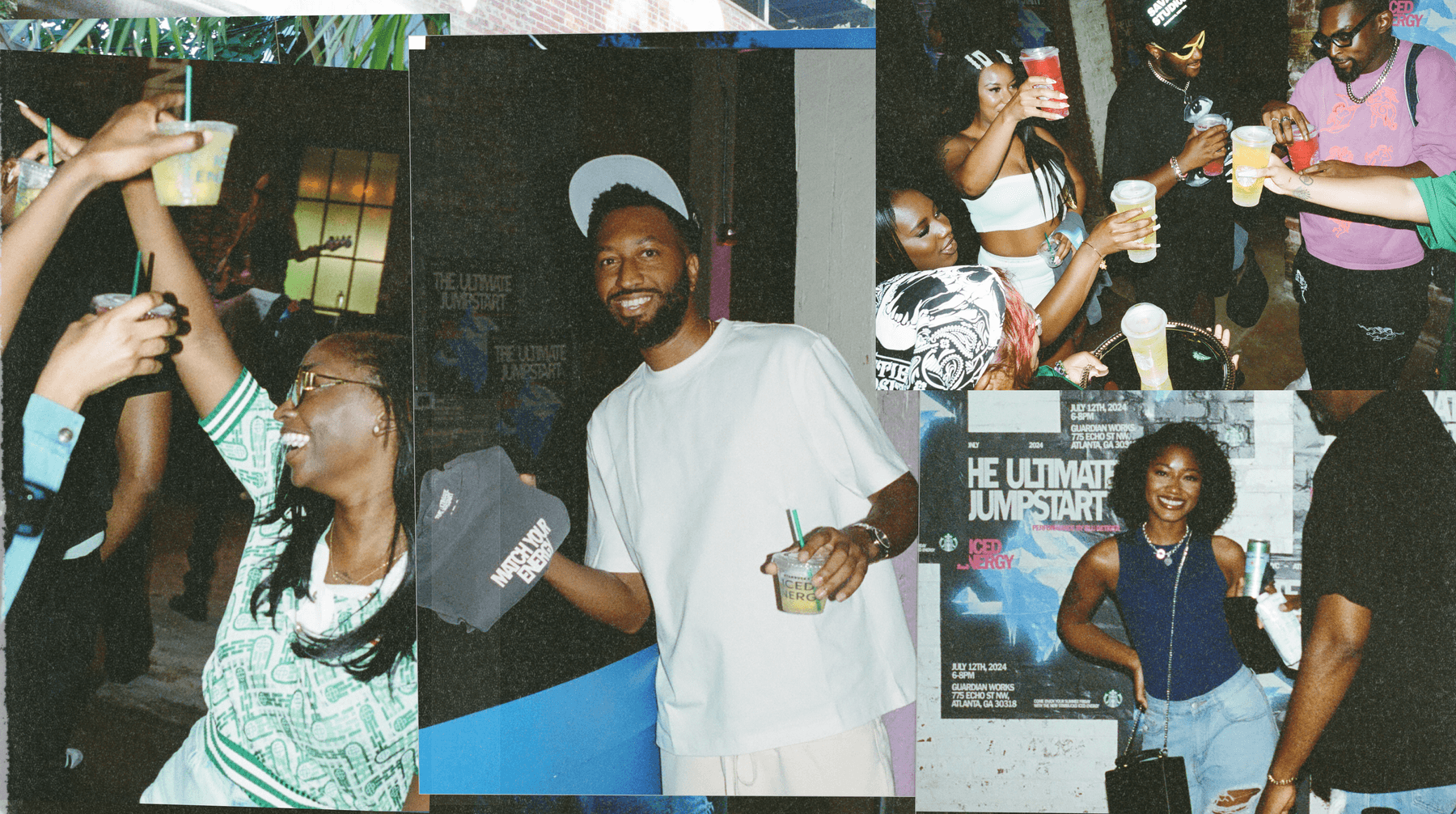 starbucks iced energy drinks atlanta event ultimate jumpstart experience 2024 blu de tiger launch party melon burst tropical citrus