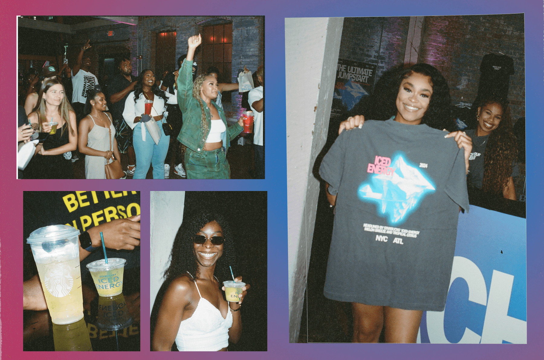 starbucks iced energy drinks atlanta event ultimate jumpstart experience 2024 blu de tiger launch party melon burst tropical citrus