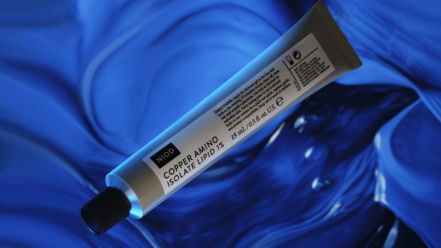 niod technology skincare cail1% copper amino isolate lepid facial gel release new line deciem the ordinary