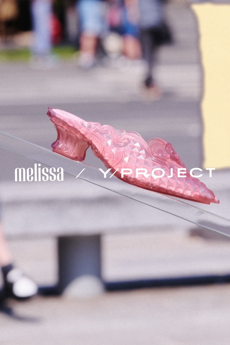 melissa yproject jelly shoes clogs pointed heel mule black white