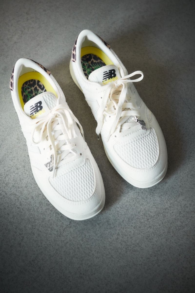 ganni new balance sneakers copenhagen artists heels shoes fluffy