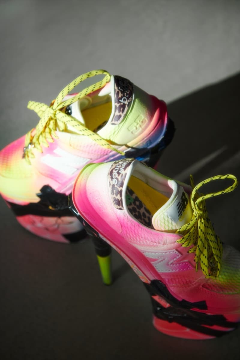 ganni new balance sneakers copenhagen artists heels shoes fluffy