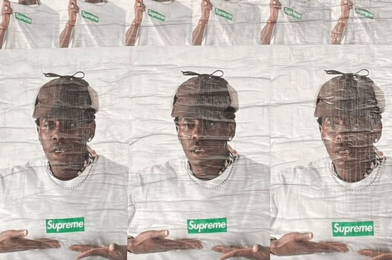 Supreme Tyler the creator man posters green box logo tshirt