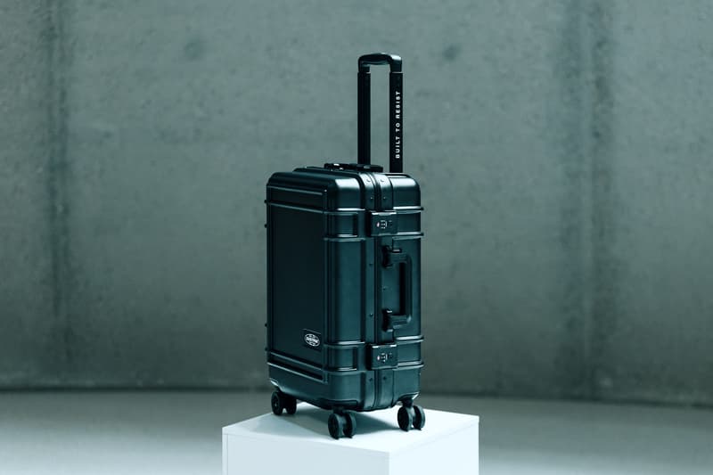 eastpak resist'r suitcase luggage hard shell polycarbonate built to resist Japanese silent spinning wheels aluminium END overkill Ekseption Galeries Lafayette