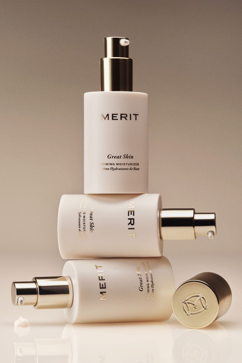 merit, The Great Skin Moisturizer, new launch, skincare, beauty bottles stacked