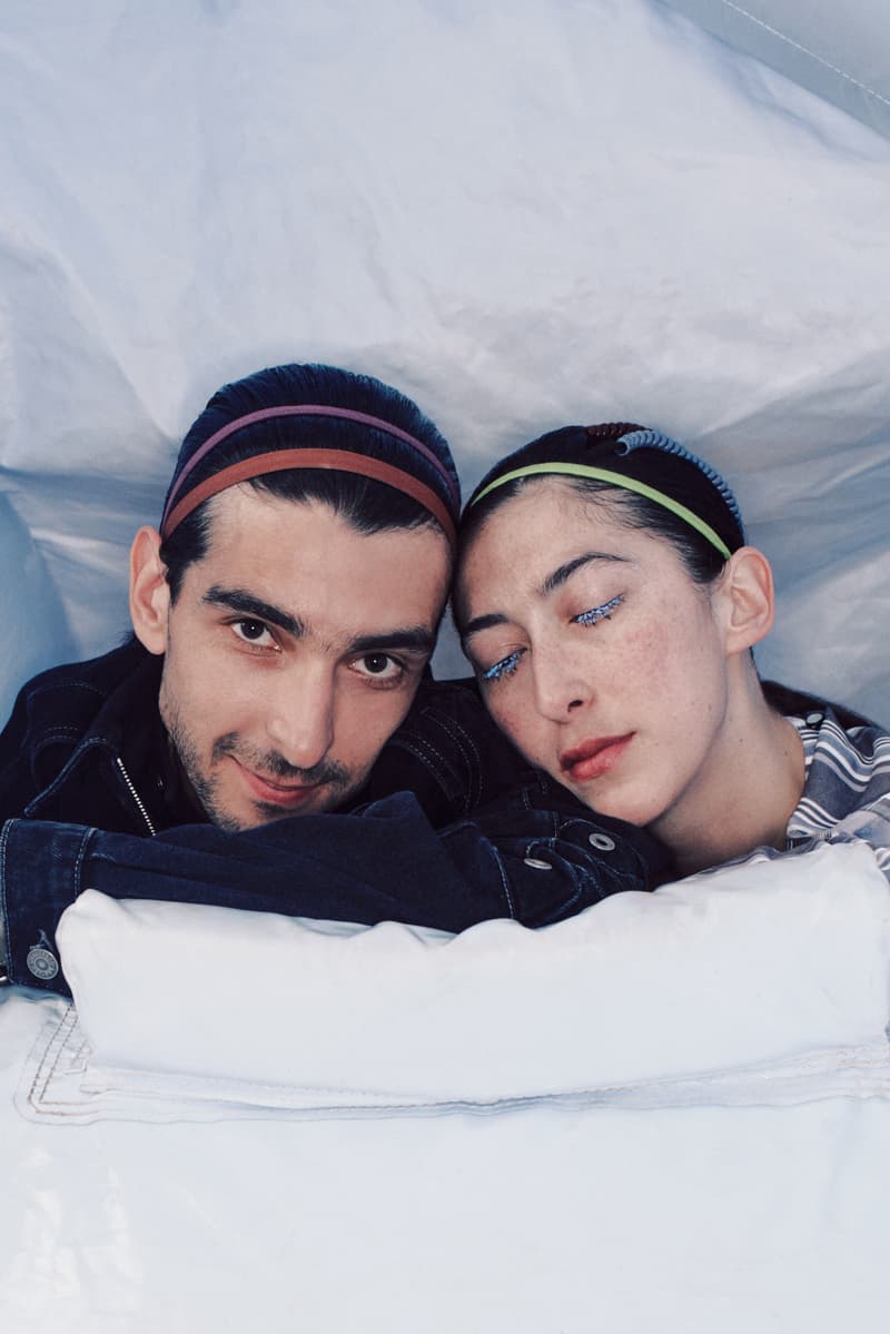 levis jeans woman man kiko kostadinov striped top red